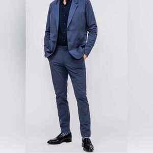 Ministry Of Supply Kinetic Pants Men's 32 Navy Blue Primeflex Chino Performance